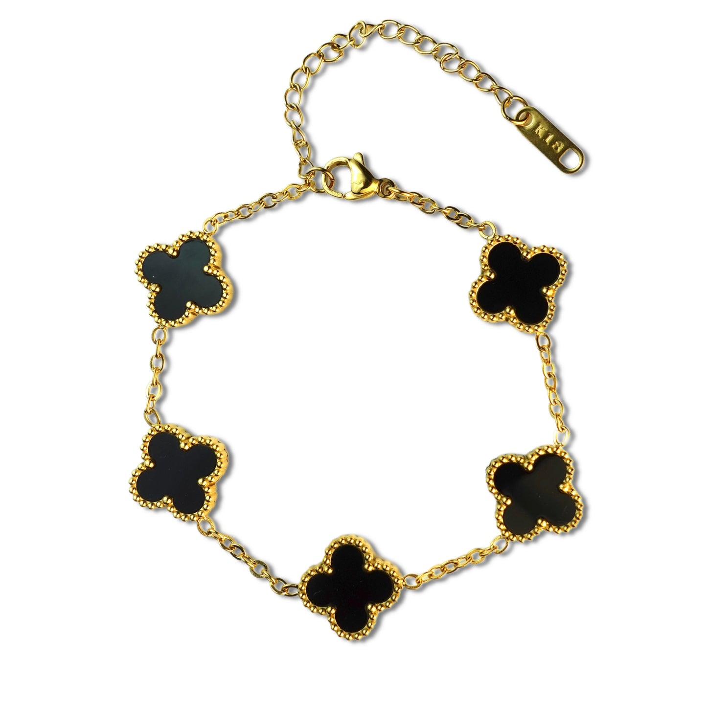 Clover bracelet in black