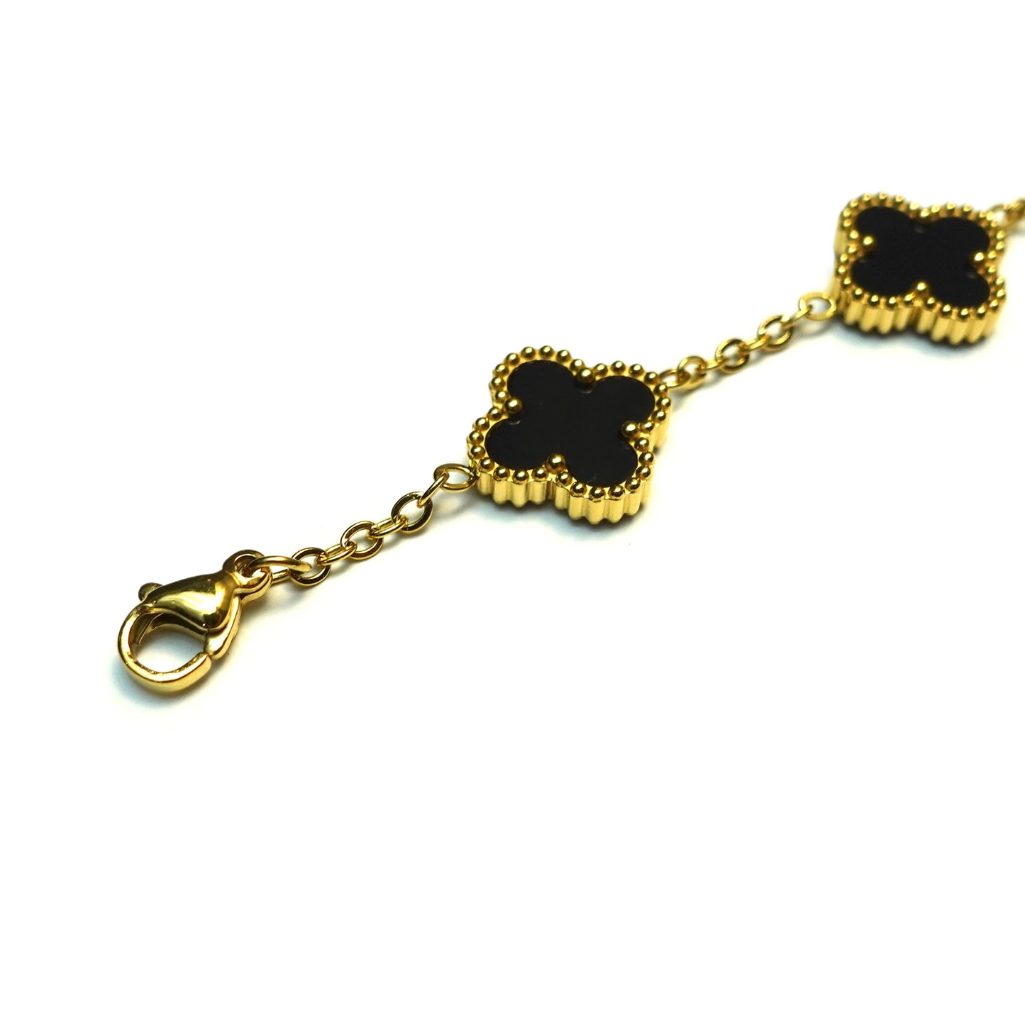 Clover bracelet in black