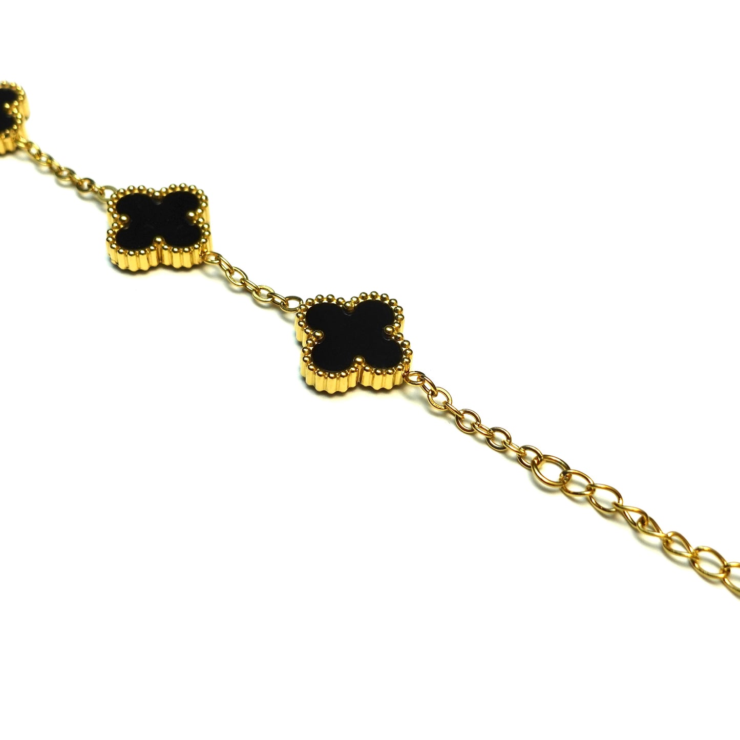 Clover bracelet in black