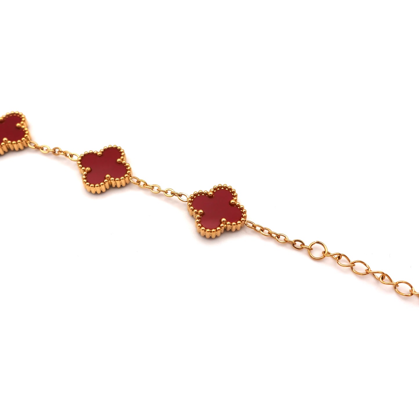 Clover bracelet in burgundy