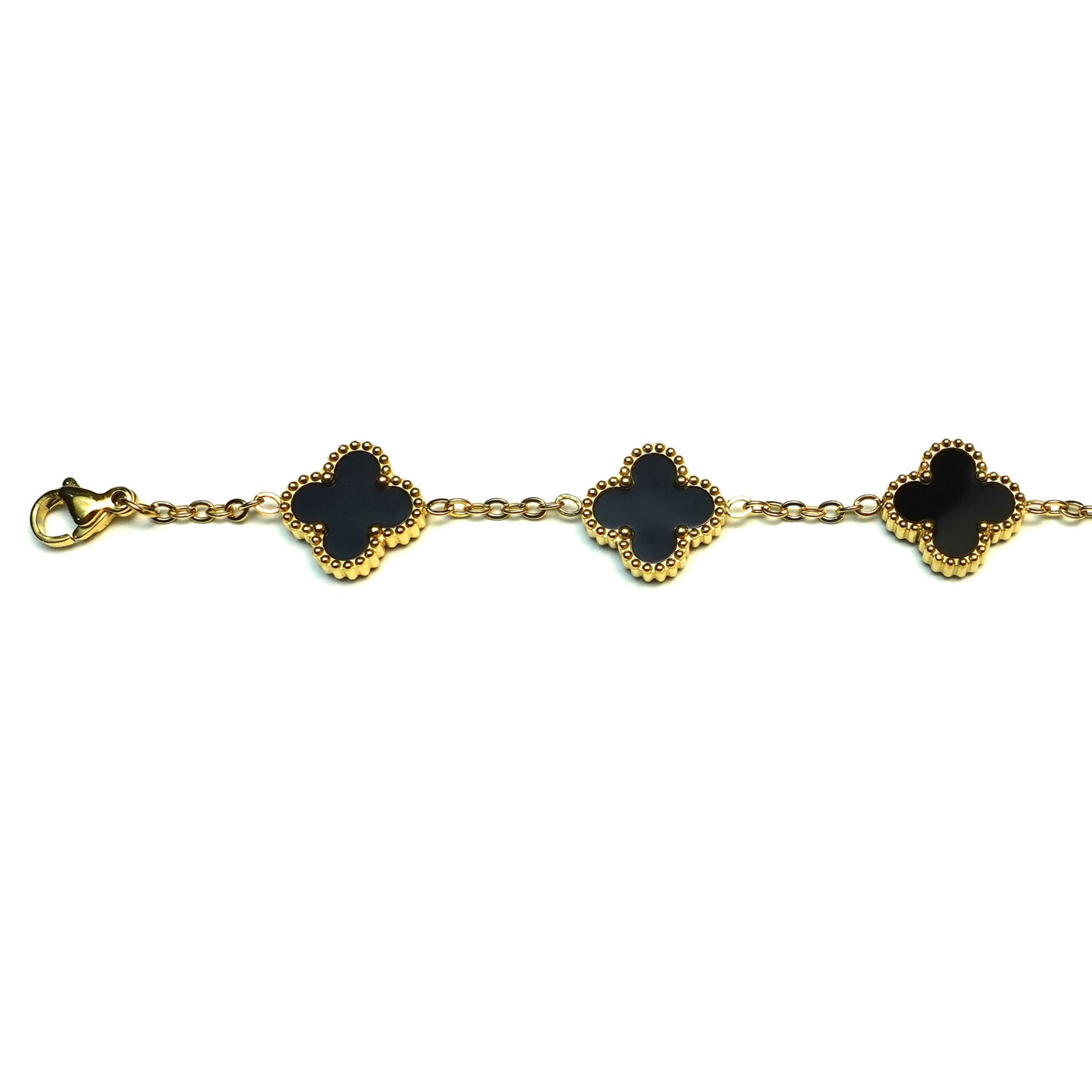 Clover bracelet in black
