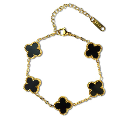 Clover bracelet in black
